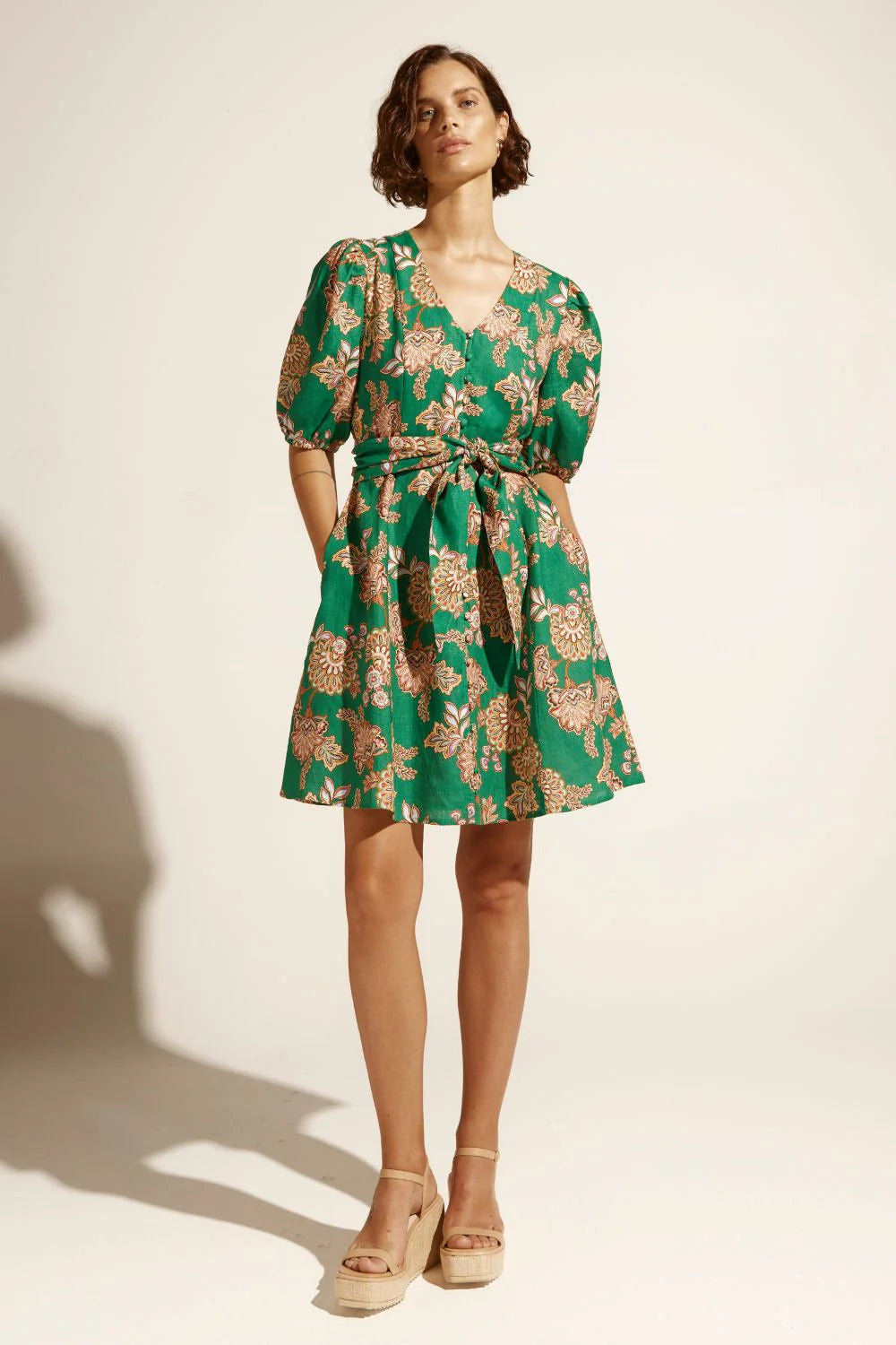 Quota Dress - K'gari Palm Green