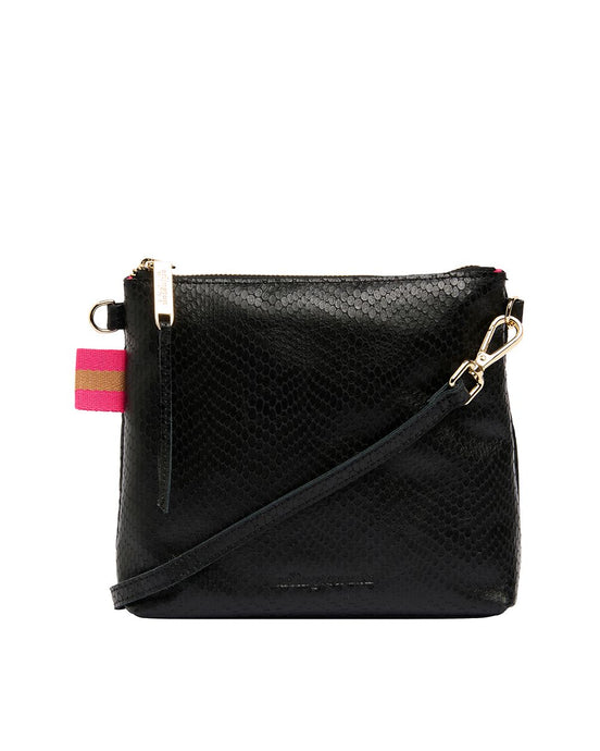 Alexis Crossbody - Black Snake