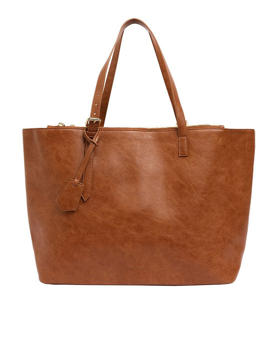 Carmine Tote - Tan Pebble